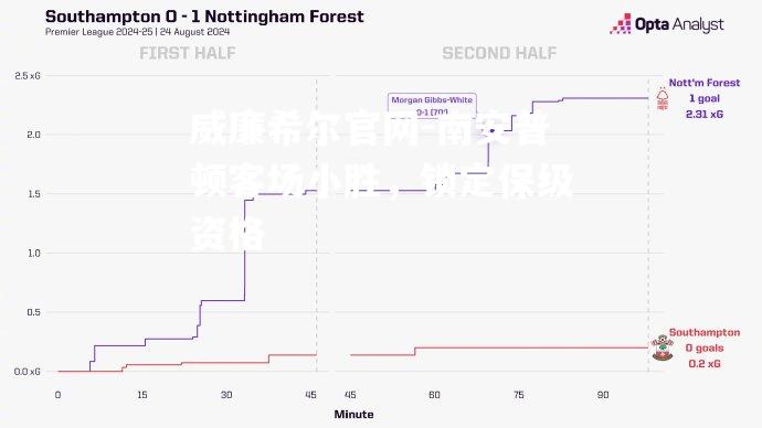 南安普顿客场小胜，锁定保级资格